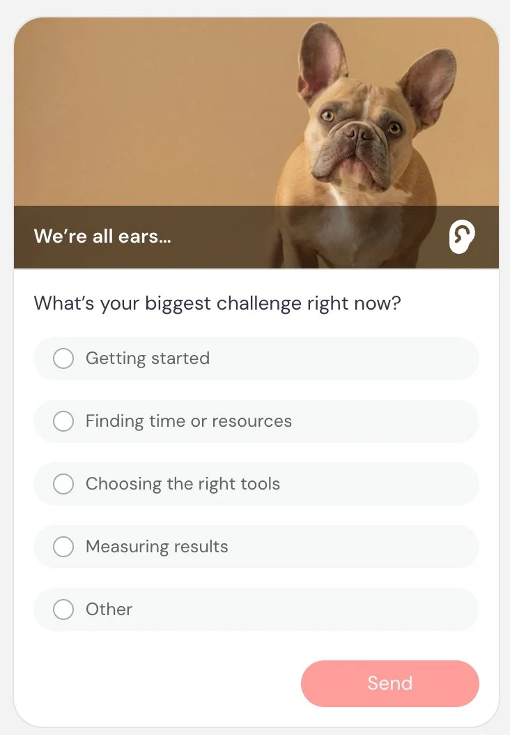 We’re all ears poll interaction