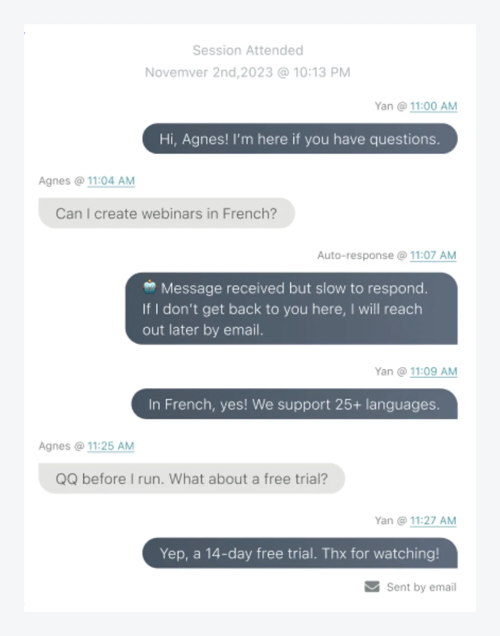 Screenshot 1 for How do I set up chat when creating an eWebinar?