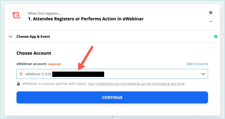 Screenshot 8 for How can I use Zapier to integrate eWebinar with other products?
