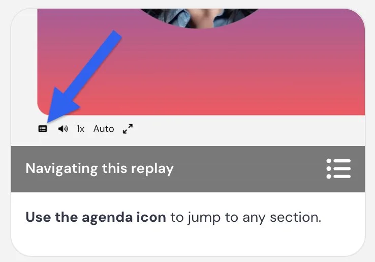 Navigating this replay tip — desktop version