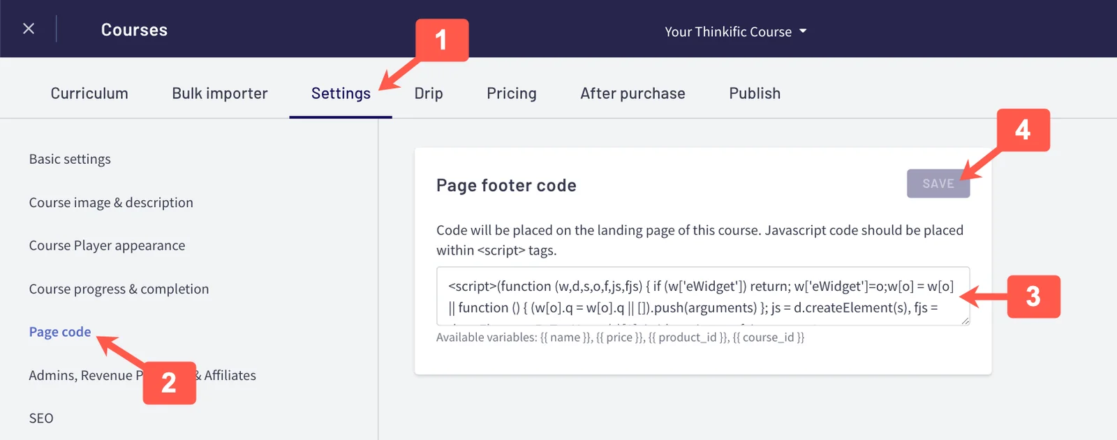 Screenshot 11 for What is the eWebinar integration with Thinkific and how do I set it up? + Thinkific FAQ