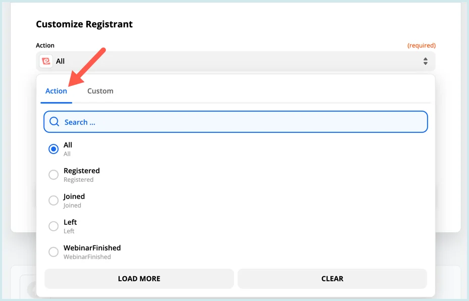 Screenshot 9 for How can I use Zapier to integrate eWebinar with other products?