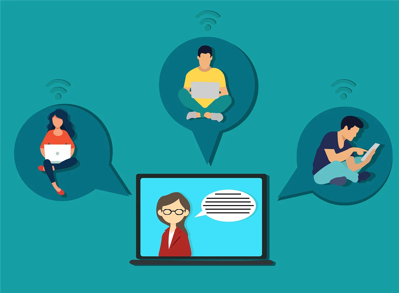 online-communication-illustration