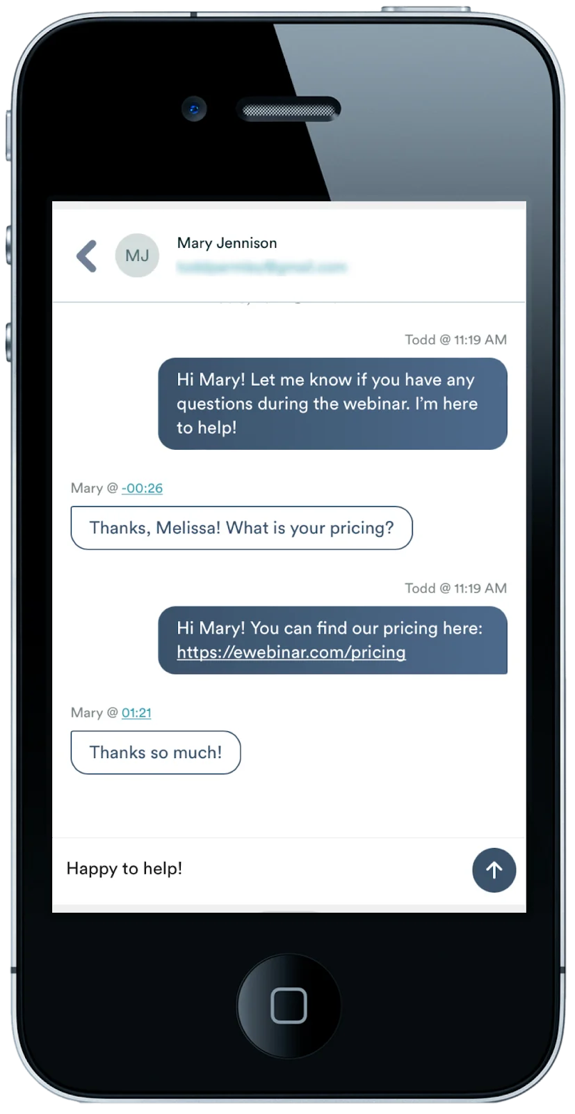 Screenshot 10 for How does chat work in eWebinar? + Chat FAQ