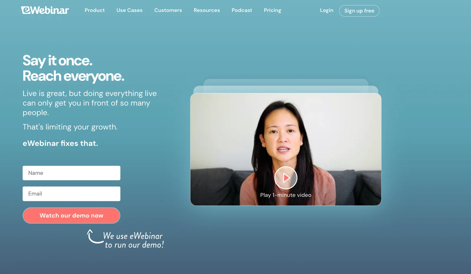 eWebinar homepage
