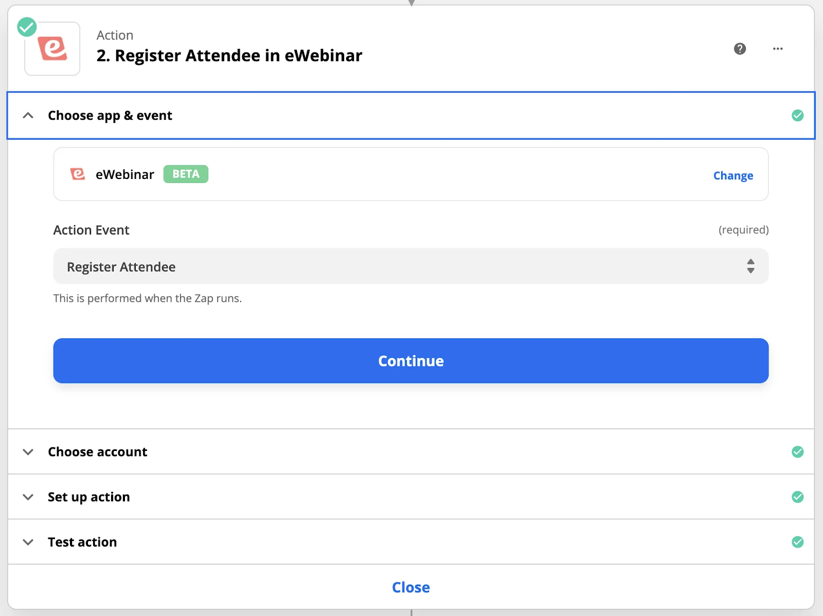 Screenshot 4 for How do I set up my eWebinar so people must purchase it via a third-party payment processor, like PayPal, before attending?