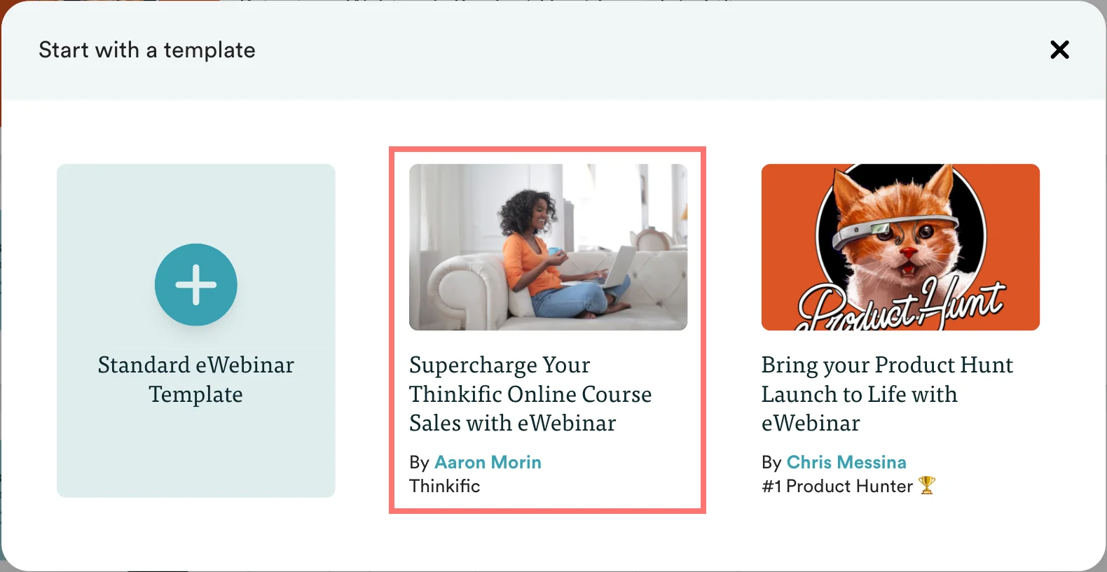 Screenshot 7 for What is the eWebinar integration with Thinkific and how do I set it up? + Thinkific FAQ