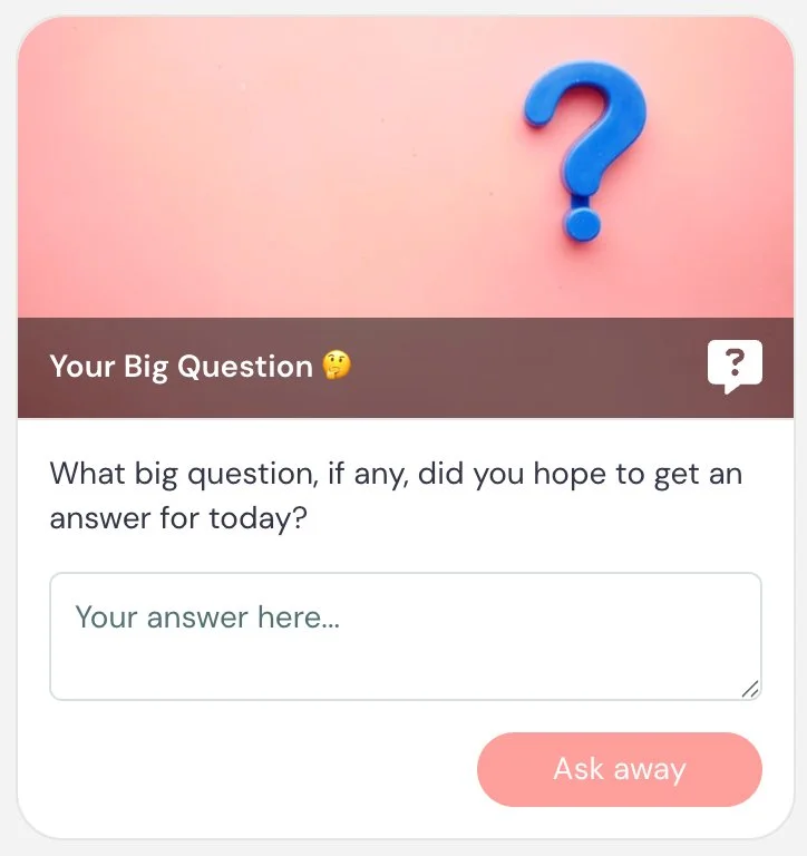 Input box with question prompt and text field.