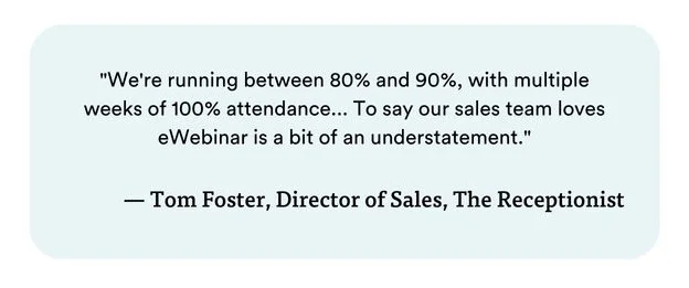 Tom Foster - Director of Sales - The Receptionist