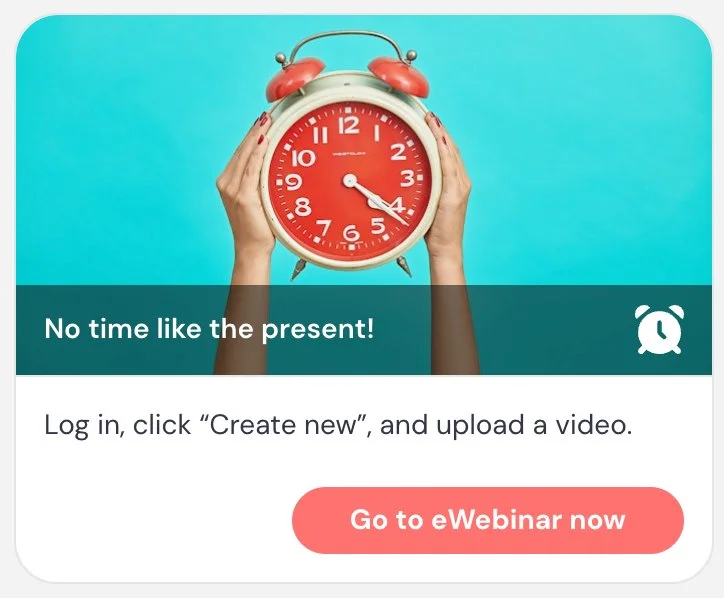 No time like the present call to action