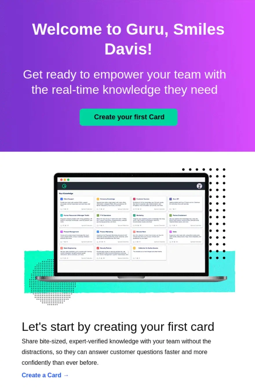 Really Good Emails example of having one call to action