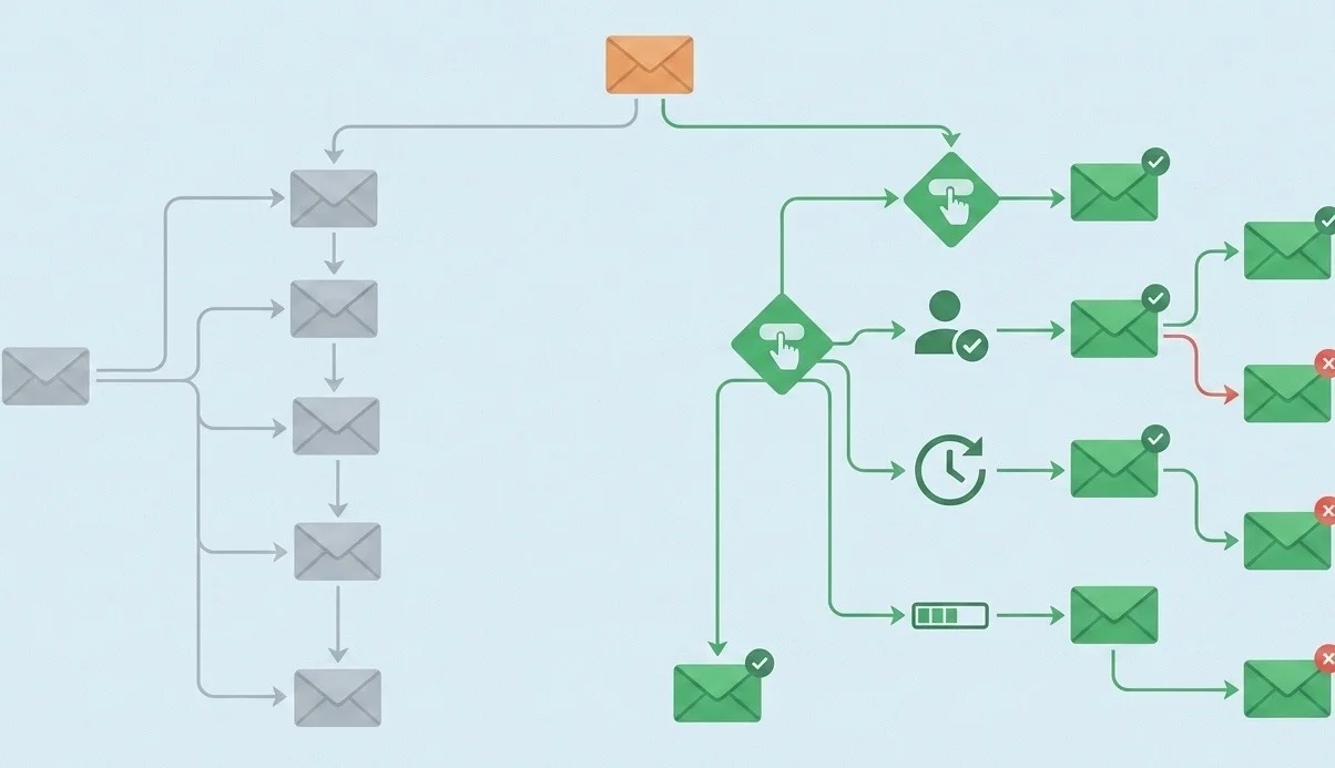Email sequence flow