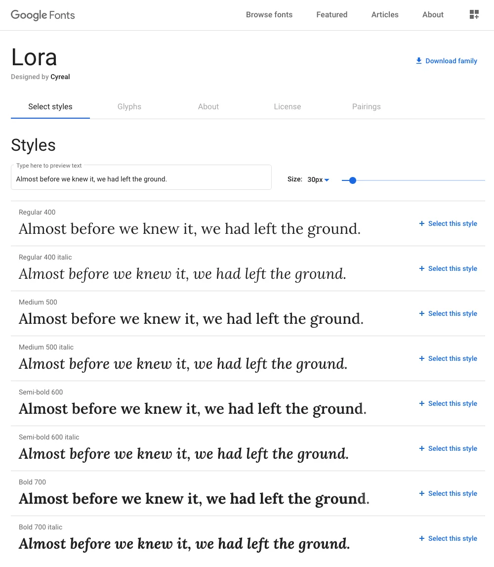Screenshot 3 for How can I use a custom font on my registration pages?