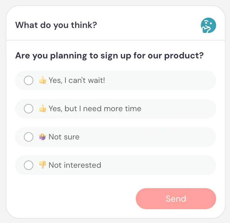 What do you think poll interaction