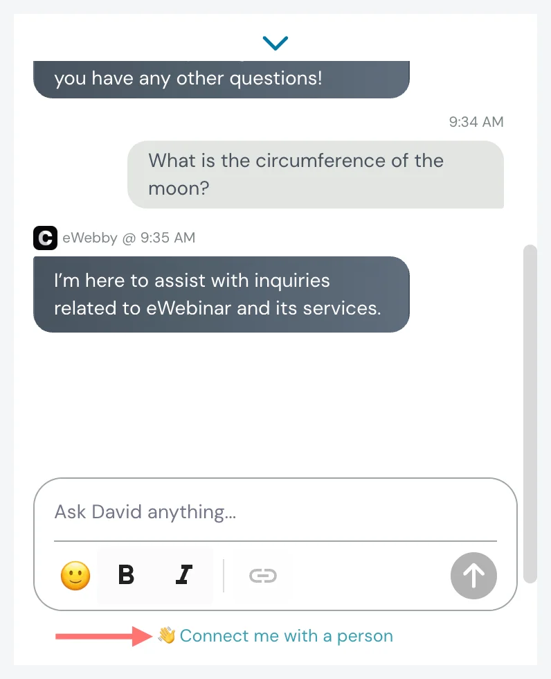 connect with a person v2