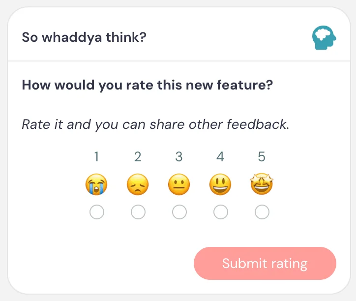 Whaddy think feedback interaction
