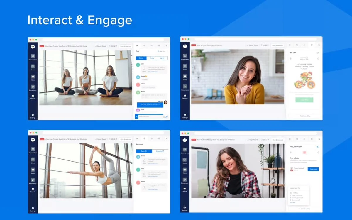 WebinarNinja evergreen webinar software platform interface