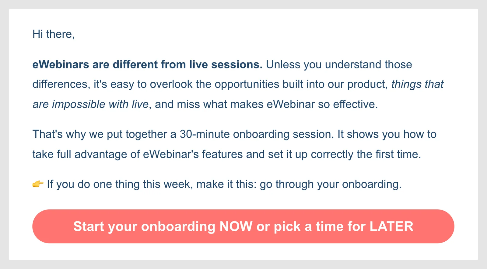 Automated email camgaign
