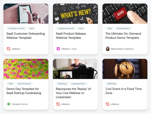 Notification templates with pre-written emails