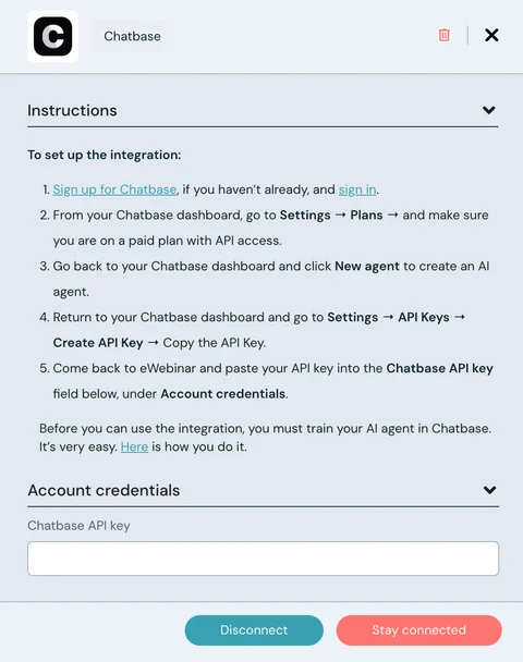 chatbase integration v3