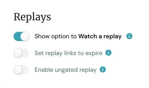 eWebinar replay registration option