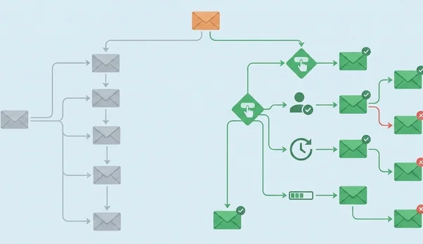 Email sequence flow