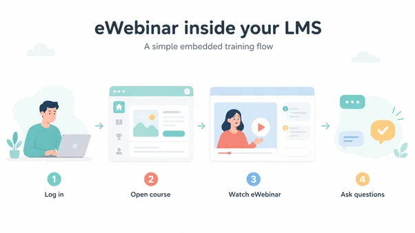 Four steps to integrate eWebinar into an LMS