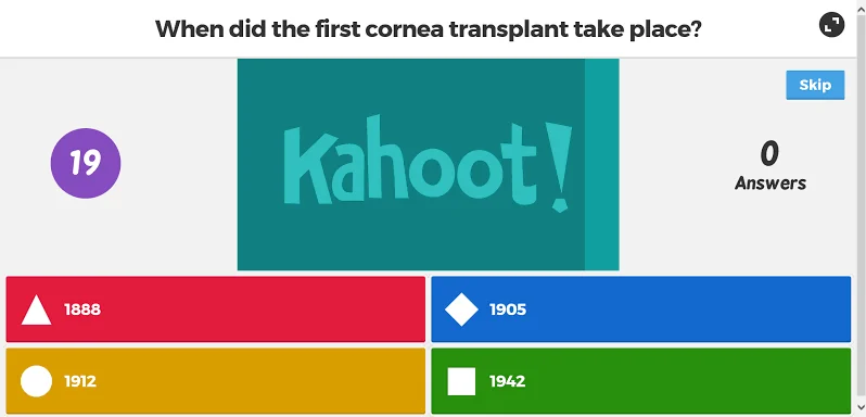 Kahoot interactive quiz and game-based learning platform for employee training engagement