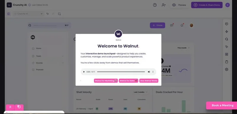 Navattic interactive product tour builder interface