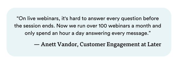 Anett Vandor-Customer Engagement at Later