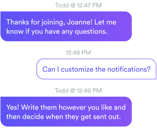 eWebinar chat conversation