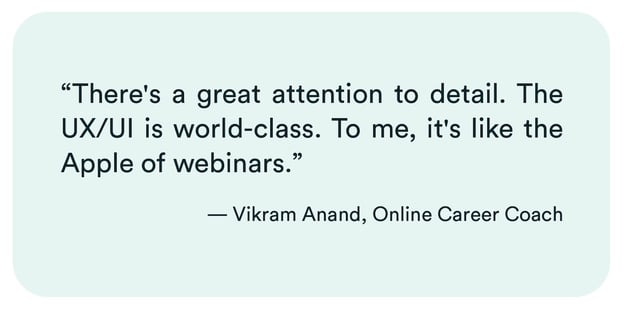 Vikram Anand eWebinar testimonial