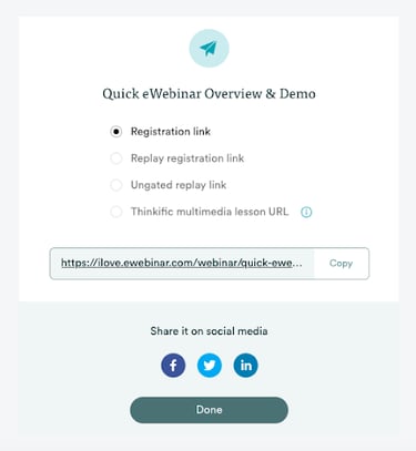 Quick eWebinar Overview and Demo Registration link