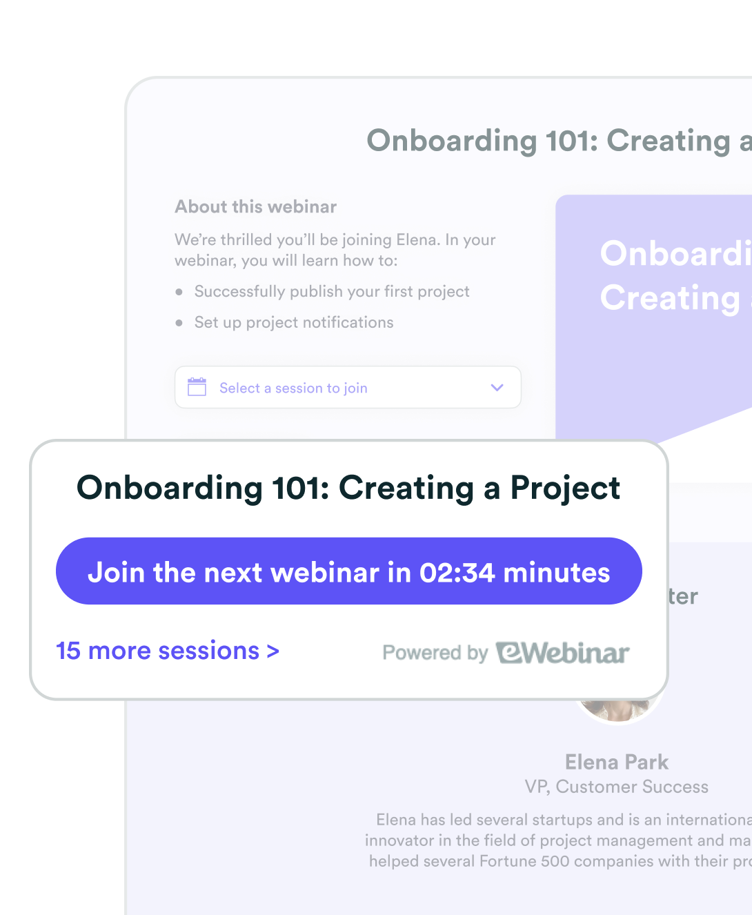 Registration Page and Widget