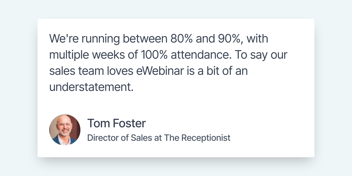 Review by Tom Foster on Attendance