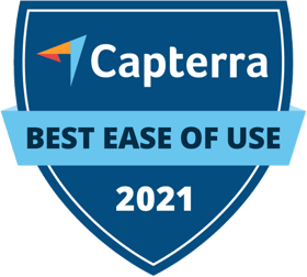 Capterra Ease of Use 2021 badge