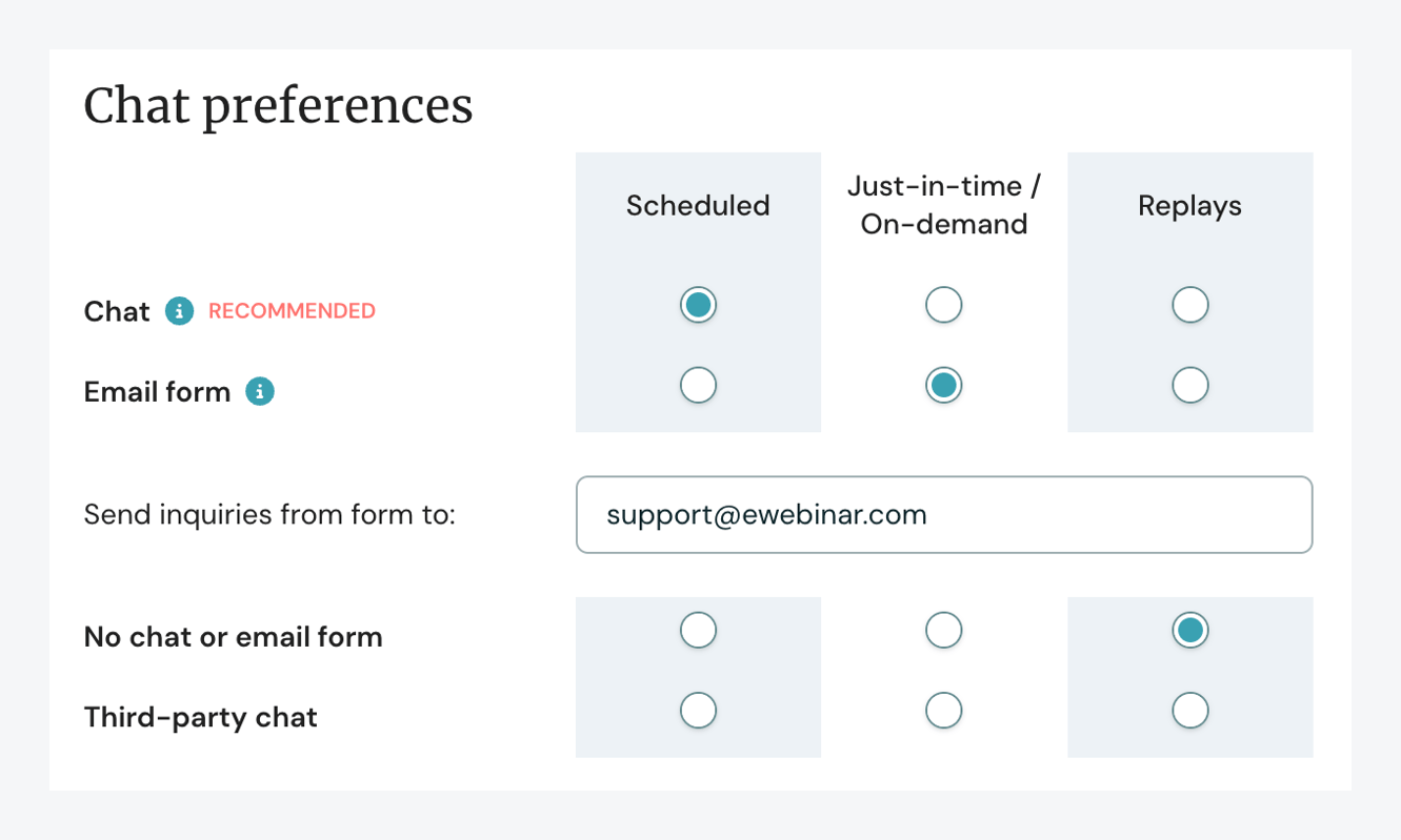 chat preferences v3