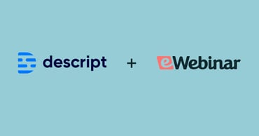 eWebinar and Descript Logos