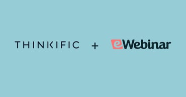 Thinkific partners with eWebinar Logos