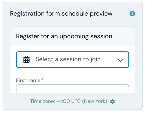 eWebinar registration form previewer