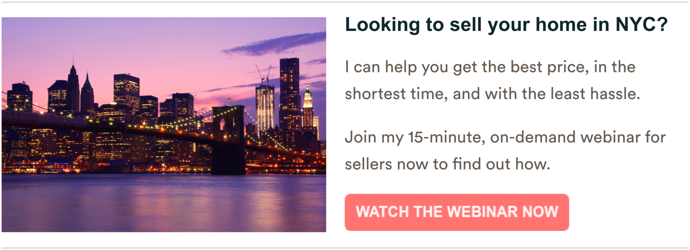 looking to sell in nyc banner ad