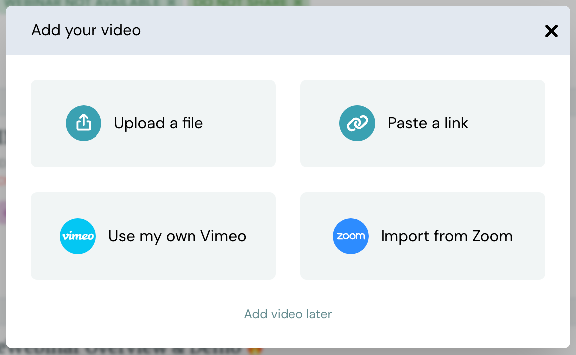 video upload with vimeop