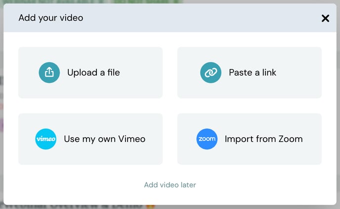 video upload with vimeop