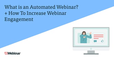 A graphic showcasing on automated webinar