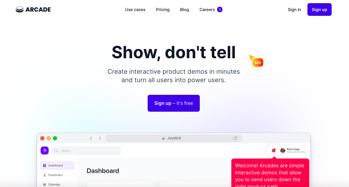 Arcade-product-screenshot