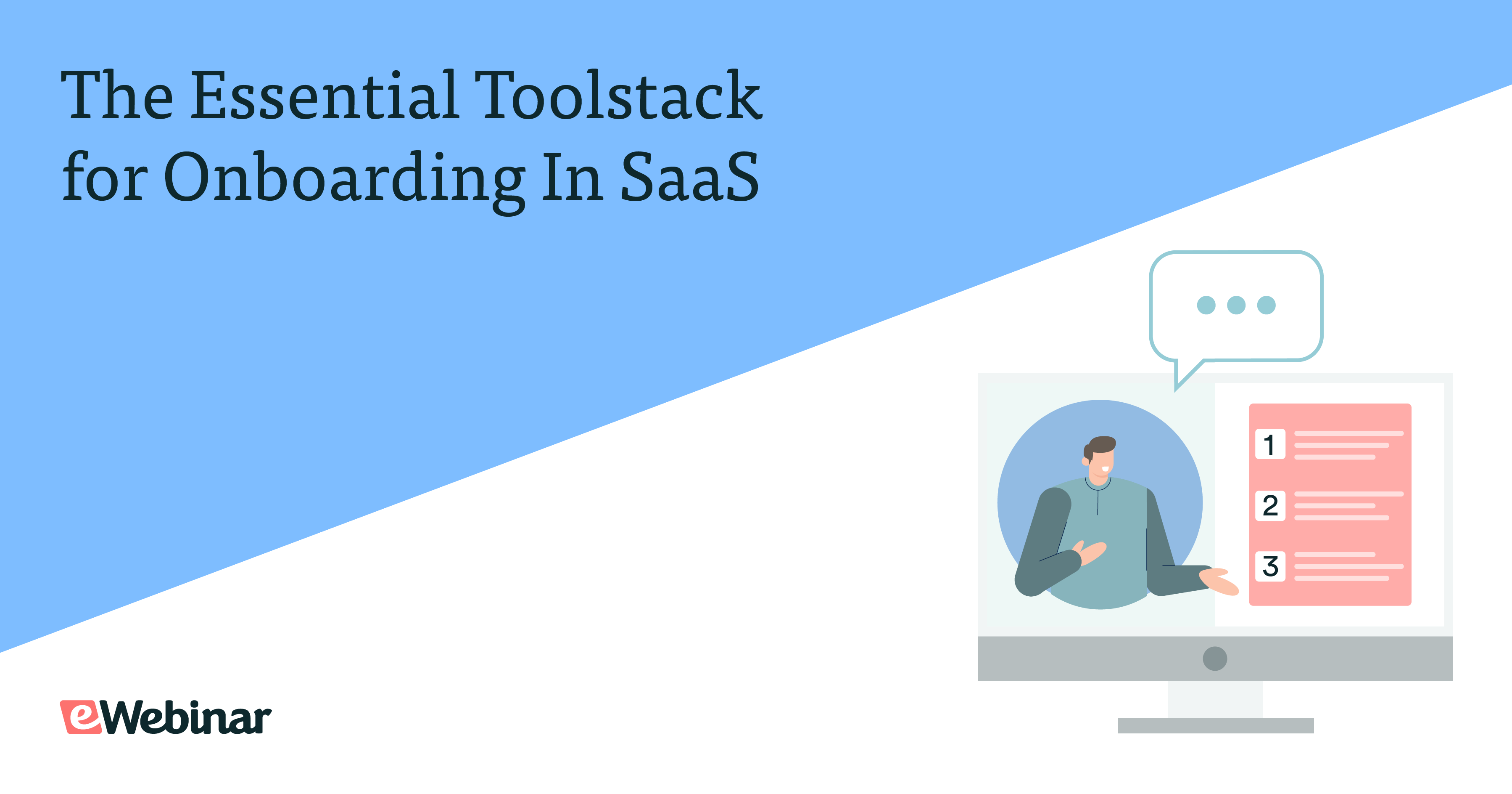 Man speaking in webinar pointing at enumerated list