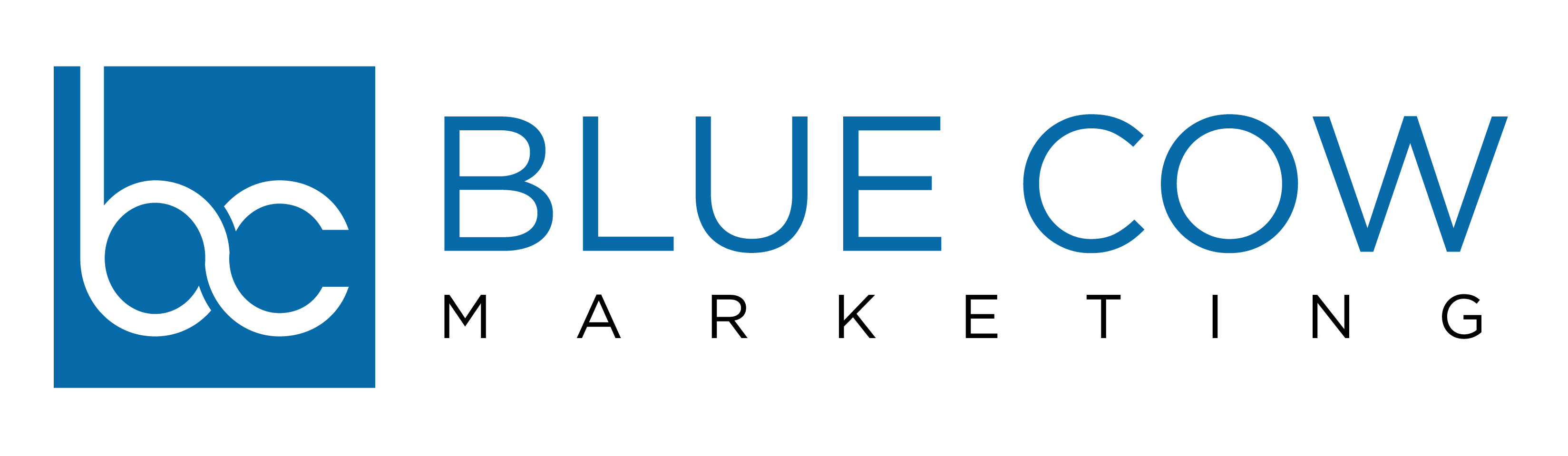 Blue cow logo