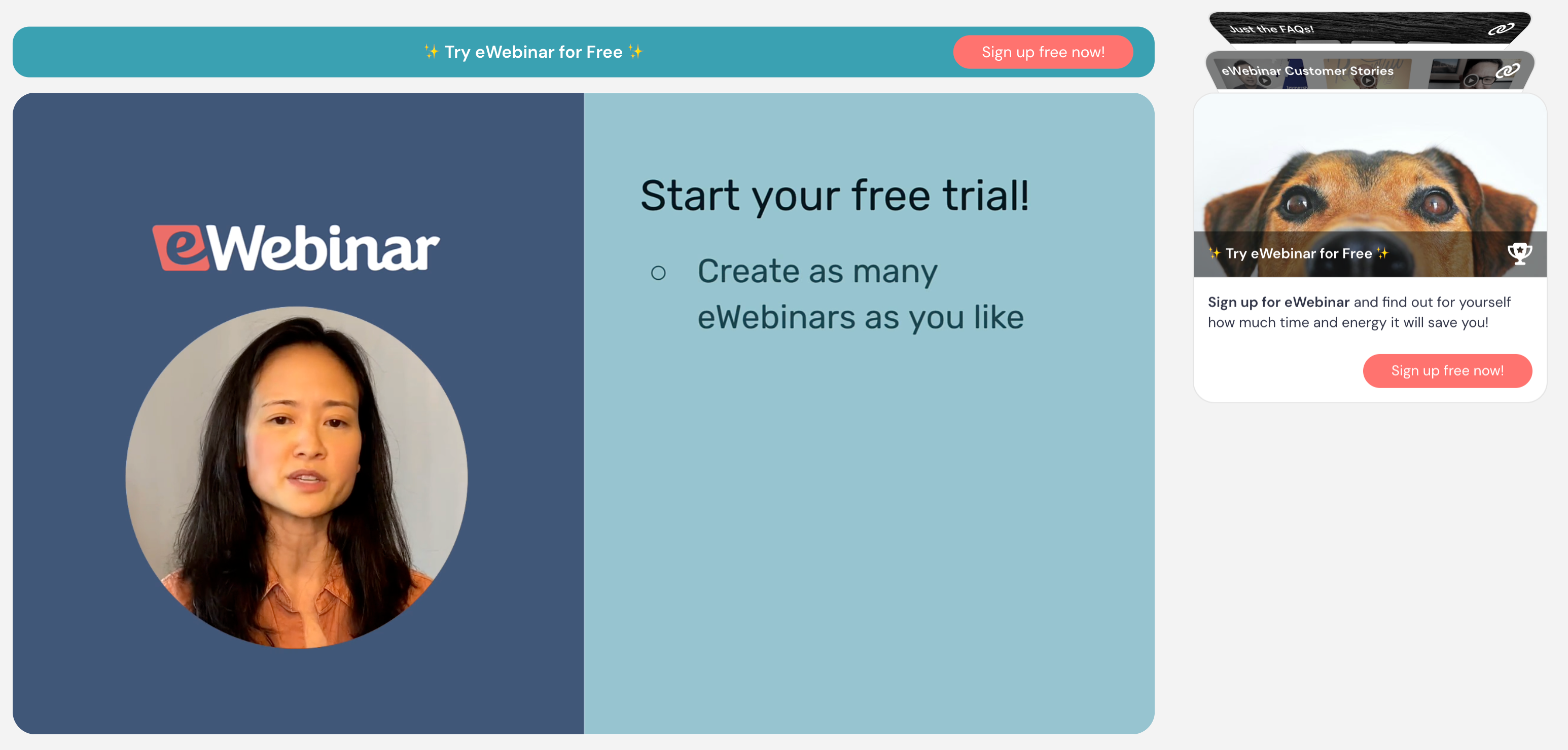 CTA example (sign up now)