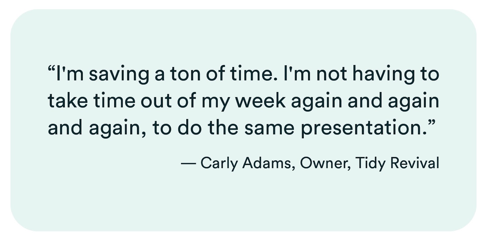 Carly Adams eWebinar testimonial
