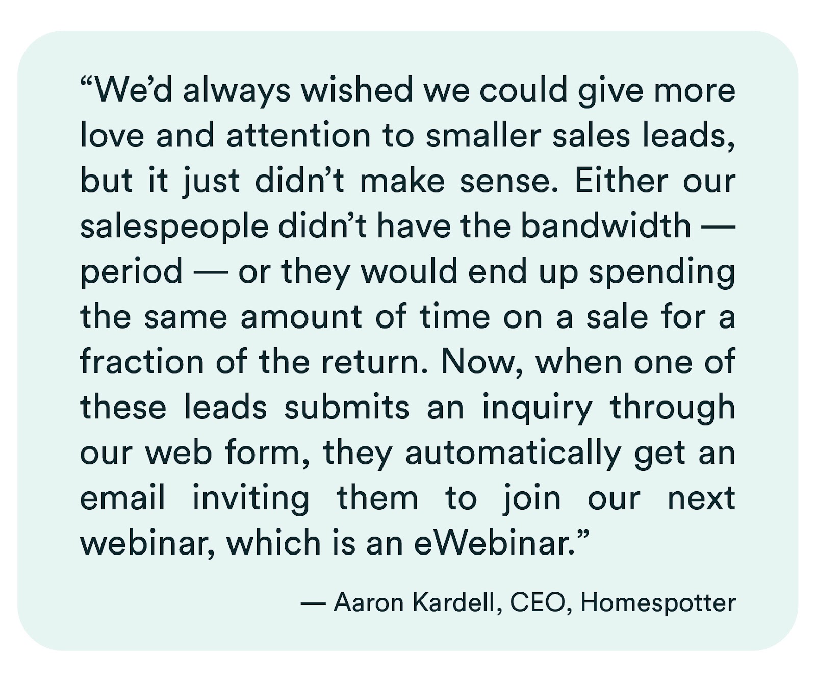 HomeSpotter testimonial